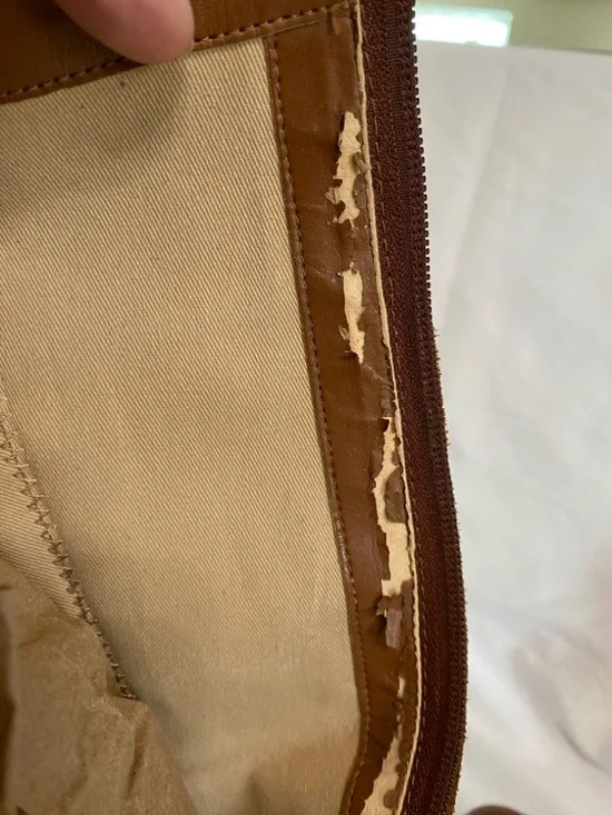 Lauren Ralph Lauren Cognac Leather Bernadine Riding Boots, Women’s Size 10B - Picture 15 of 16